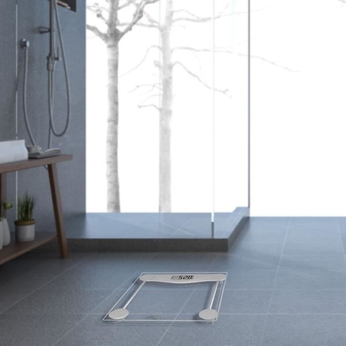 Balanza electrónica LITTLE BALANCE 8193 SB2 - Plataforma de vidrio templado transparente - 160 kg / 100 g