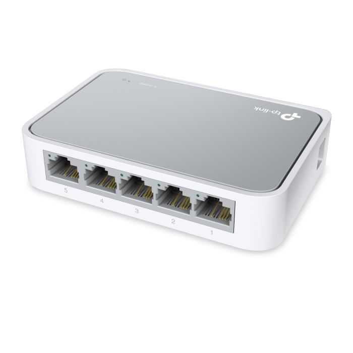 Switch de escritorio TP-LINK de 5 puertos 10/100 Mbps -SF1005D