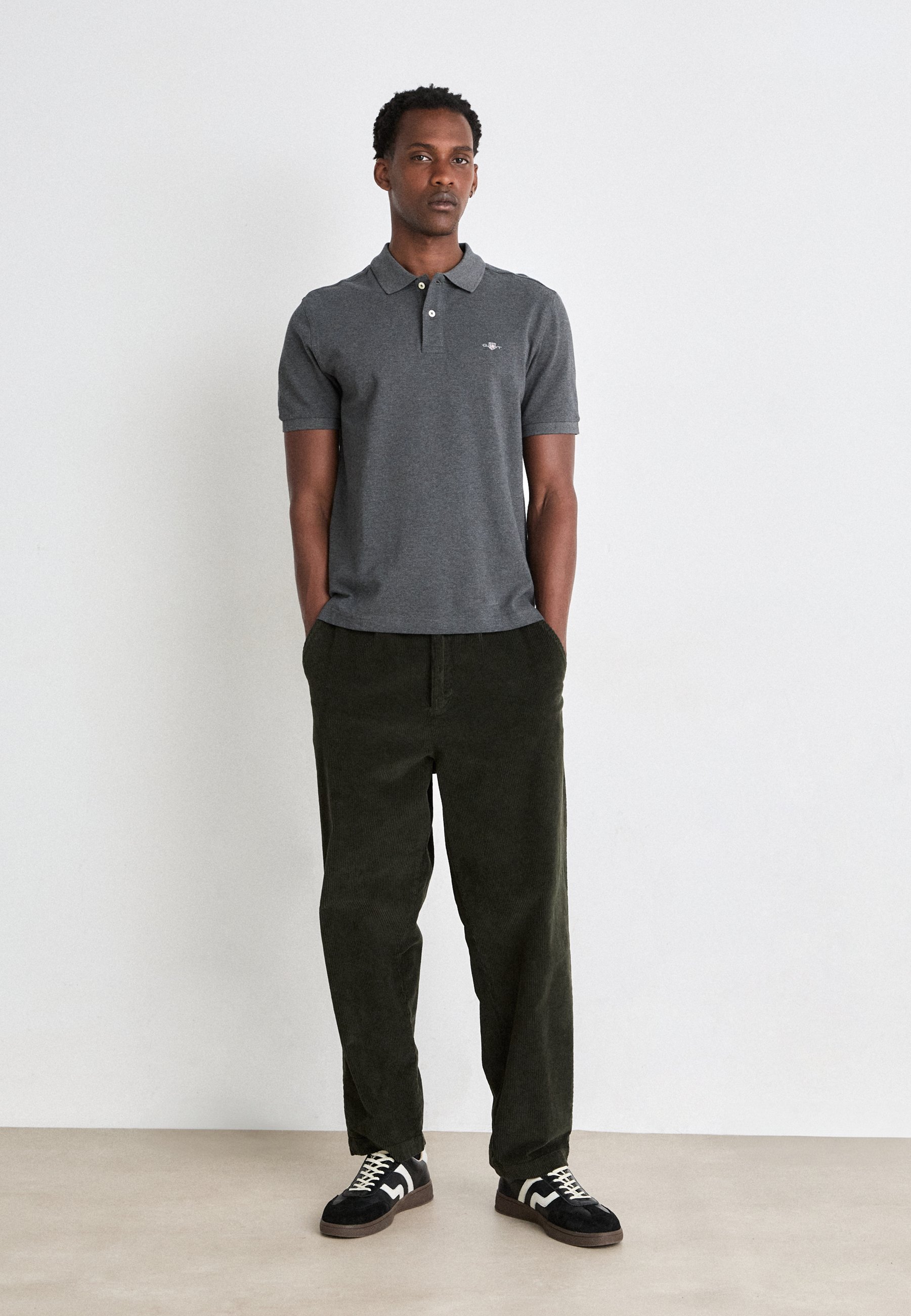 GANT ARCHIVE SHIELD - Polo majica - antracit melange