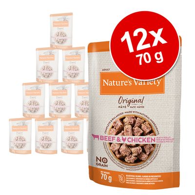 Pateu original Nature's Variety fără cereale 12 x 70g