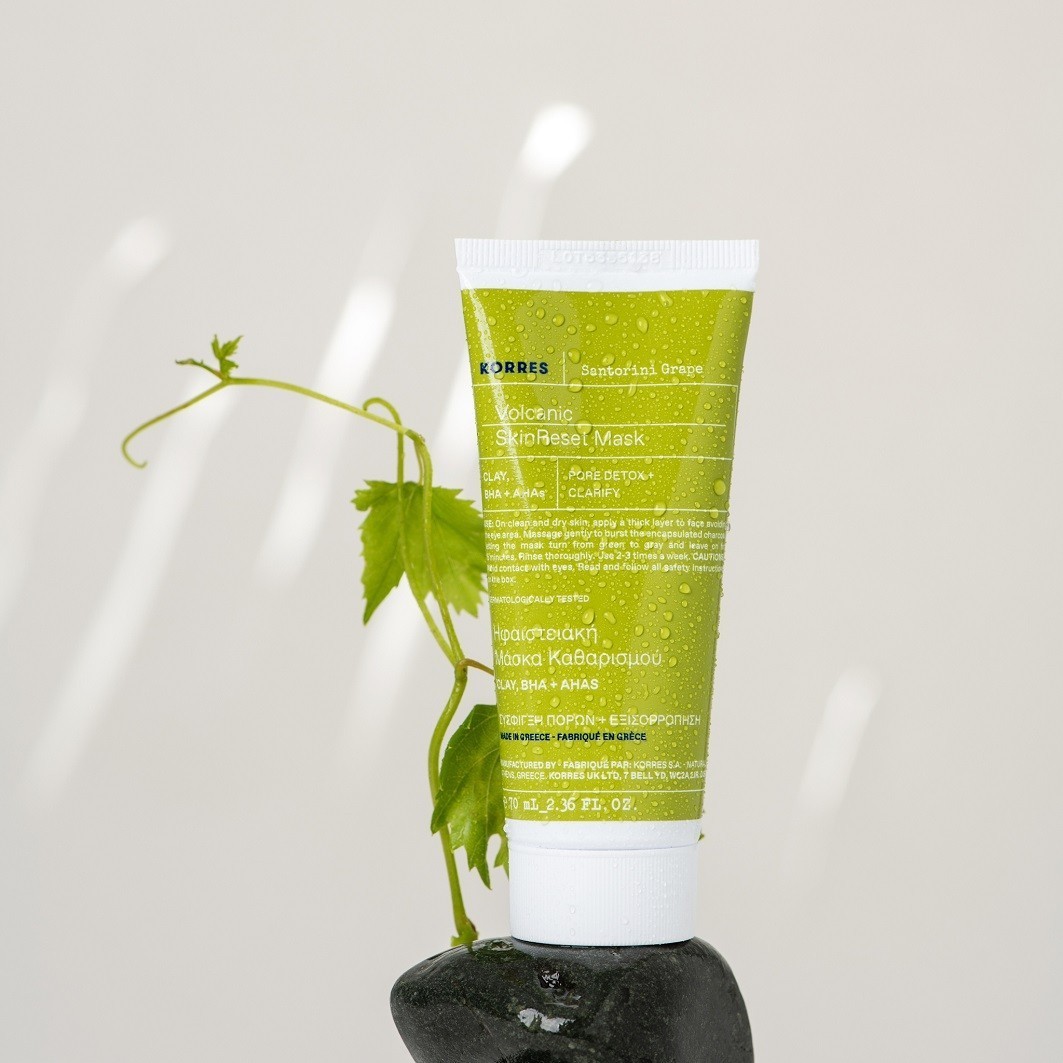 KORRES Anti-Blemish Care SANTORINI TRAPE Маска за усавршавање коже са вулканским песком - 70 мл