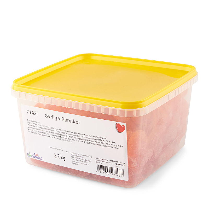 KnallGoodt Sour fersken 2,2 kg