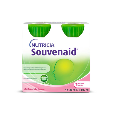 Suvenirpakke Kognitivt underskuddstilskudd Jordbær 4 x 125 ml 4 x 125 ml