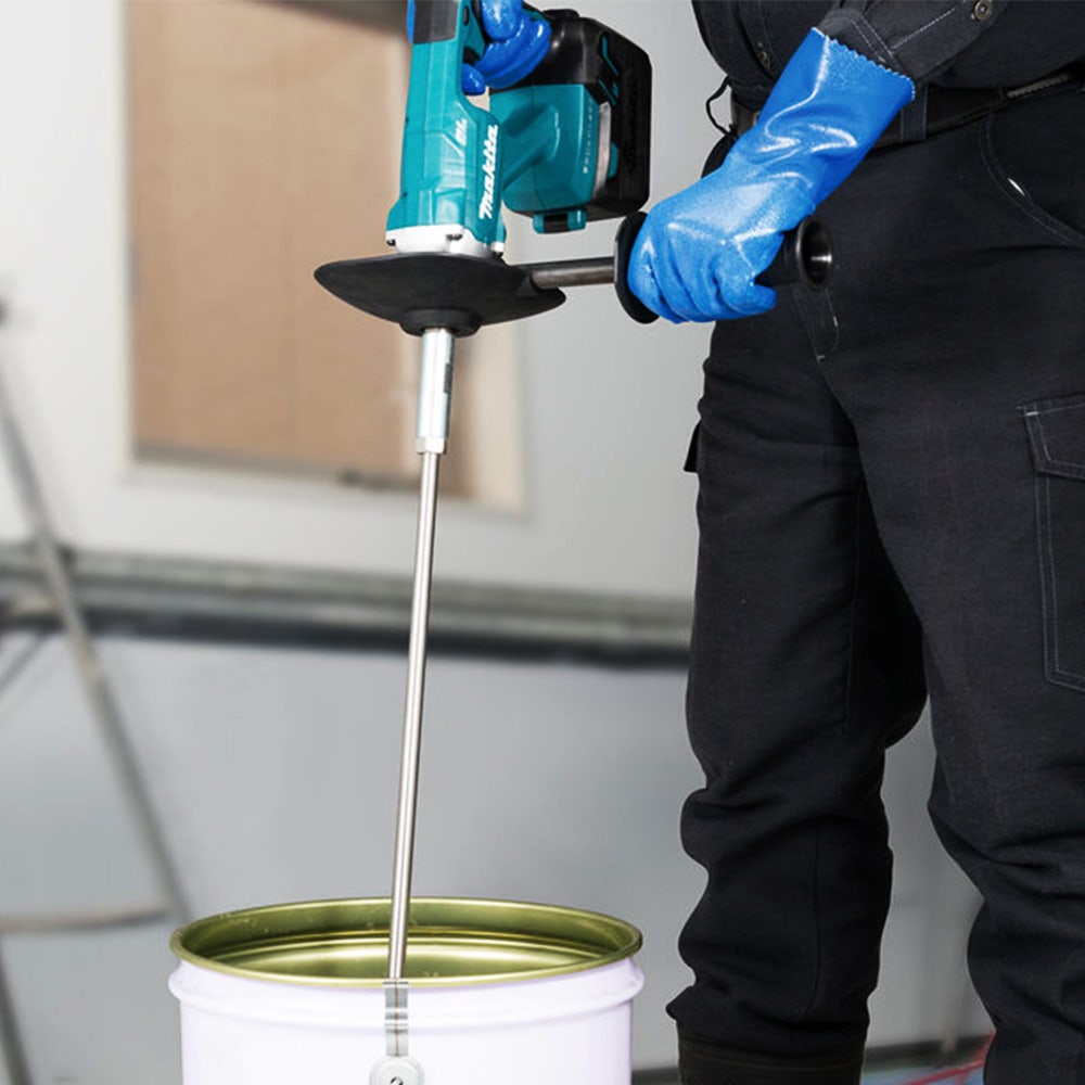 MAKITA 18V 165mm børsteløs drill/skrutrekker med mikserdeksel DUT130Z
