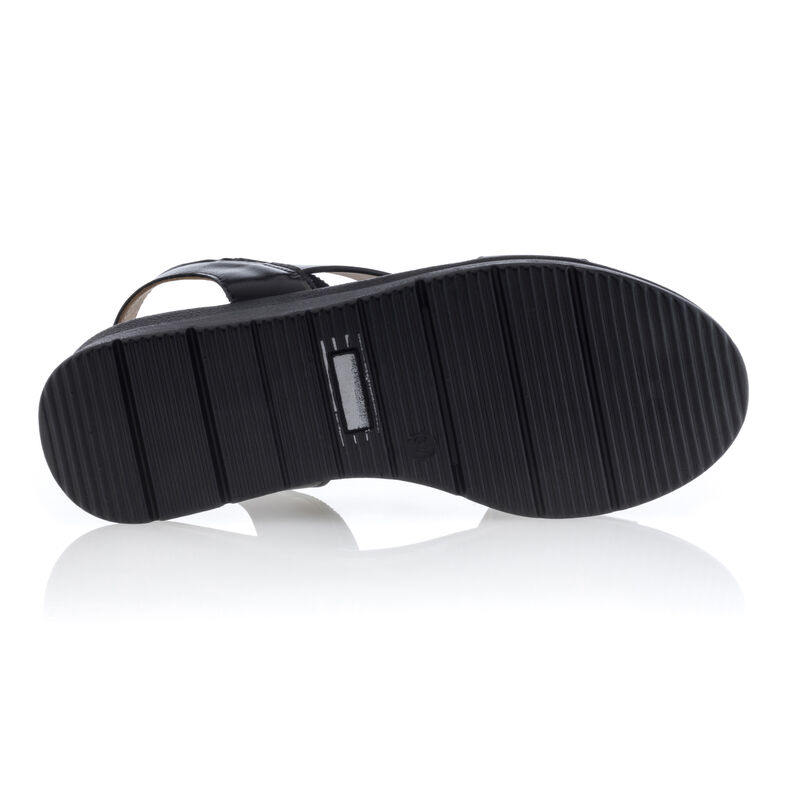 Zwarte sandalen/open teenschoenen voor dames