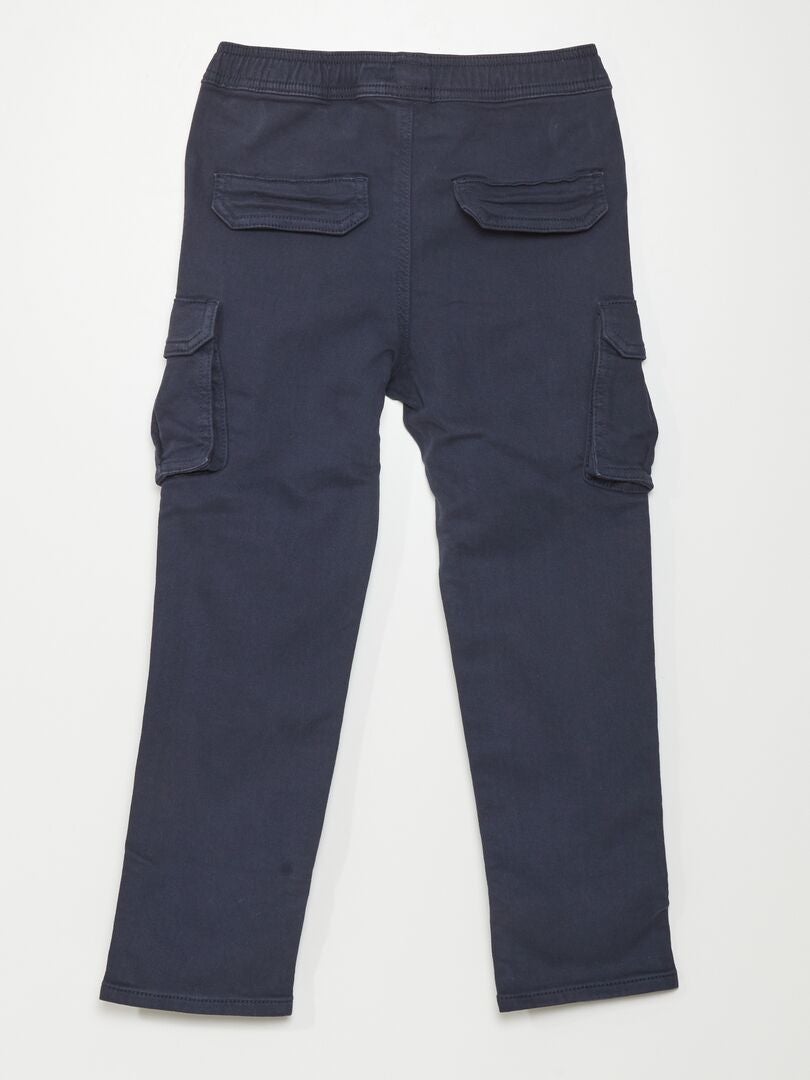 Broek met zijzakken - ZWART