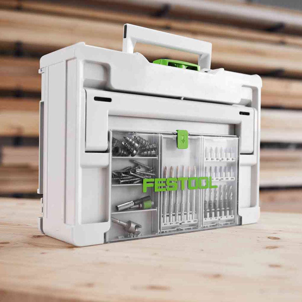 FESTOOL Systainer3 SYS 3 médio 237 mm x 396 mm com tampa de armazenamento 577348