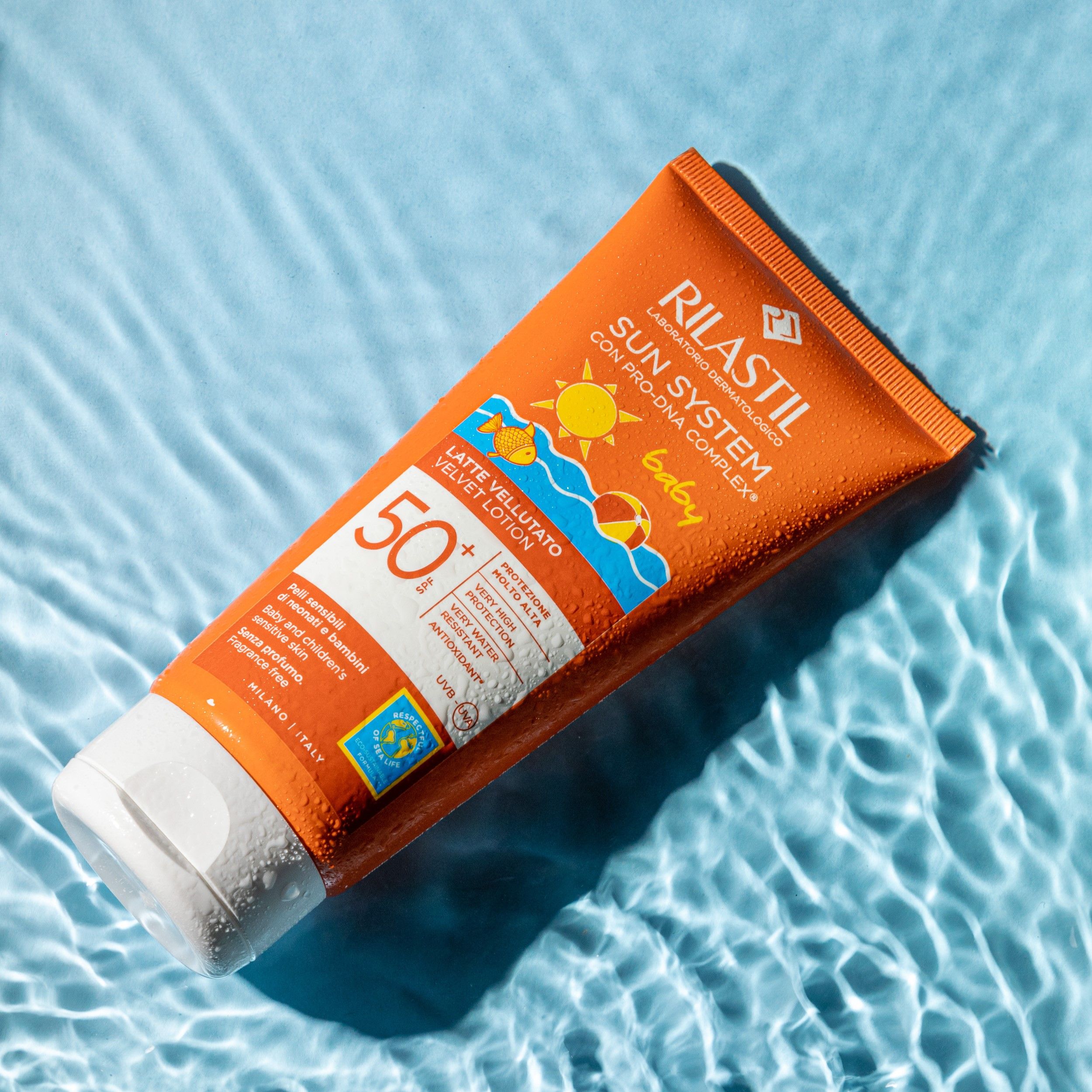 Sun System Baby Velvet Milk za sončenje SPF50 Zaščita pred soncem iz lekarne