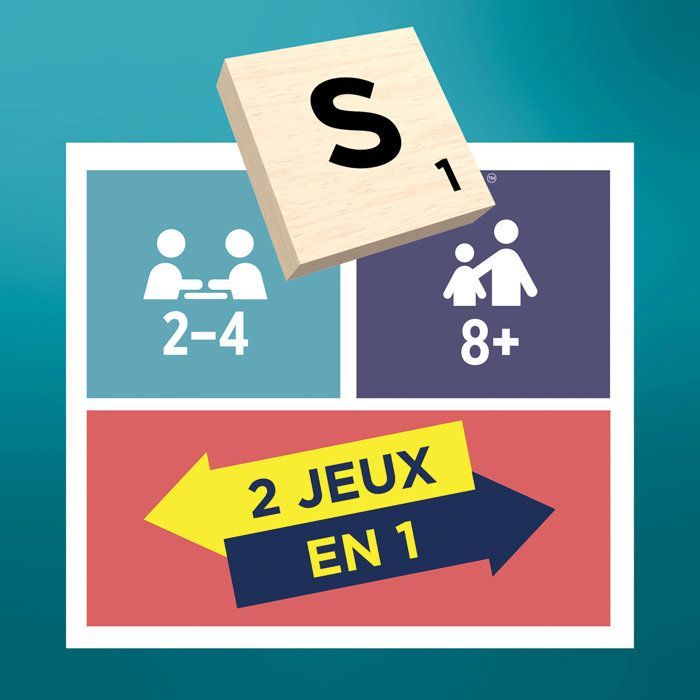 Scrabble classico - 2 in 1 - Mattel Games - JGR63