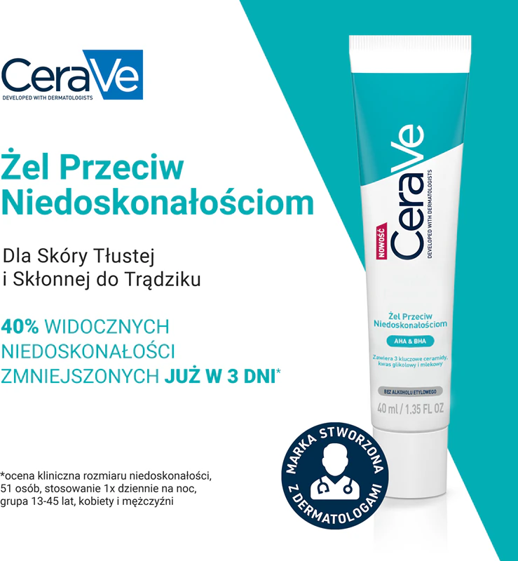Gel CeraVe Blemish Control, tratamento tópico para imperfeições da pele.