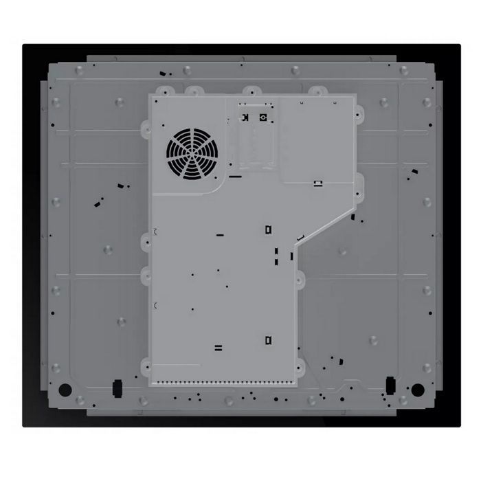 Placa de inducción Hisense de 60 cm con 4 quemadores, 7200 W, negra - HI6431SRFZ