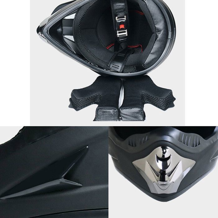 Casque Moto Enfant et adulte Motocross Casque Hors-rouge