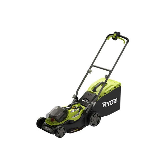 Cortacésped sin escobillas RYOBI de 18 V - Ancho de corte de 37 cm - Batería y cargador no incluidos - RY18LMX37A-0