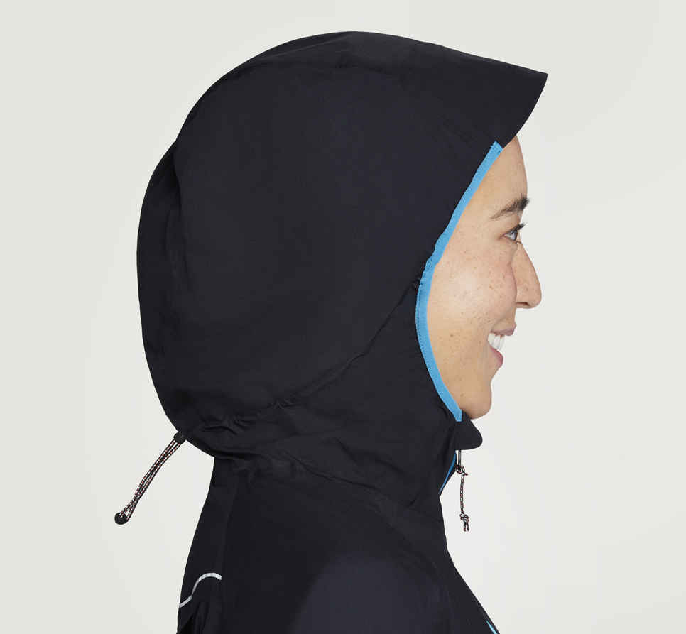 HOKA Ultralätt vattentät jacka Svart