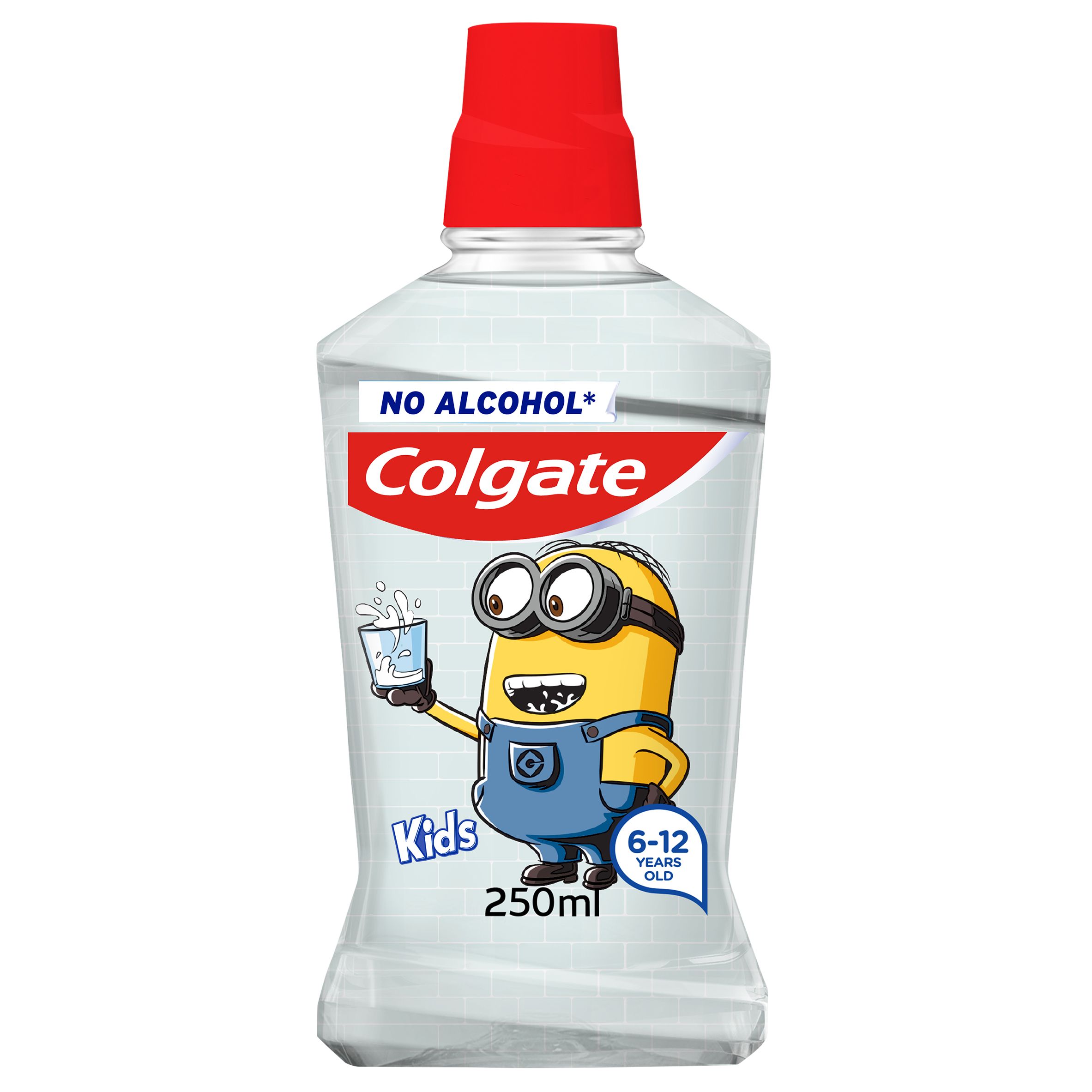 Minions pretkariesa mutes skalošanas līdzeklis bērniem no 6 līdz 12 gadu vecumam Mutes skalošanas līdzekļi un skalošanas līdzekļi