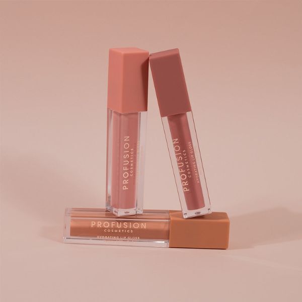 Lesk na rty Profusion Cosmetics Lip Trio High Shine - Nudes