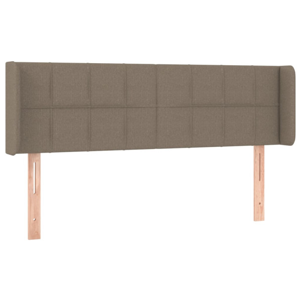 Wezgłowie Taupe 147 x 16 x 78/88 cm Tkanina vidaXL