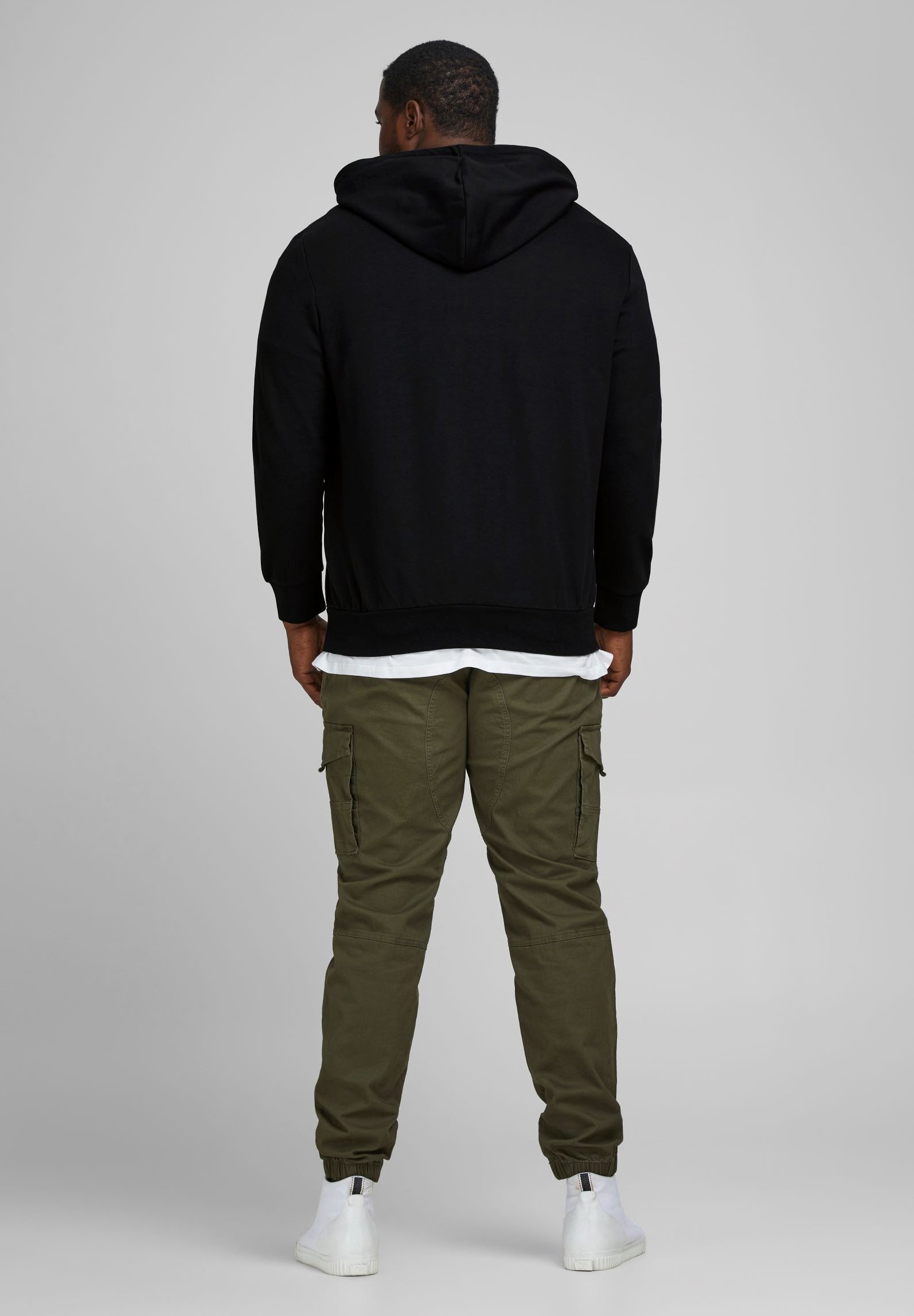 Felpa con zip Jack & Jones - nera