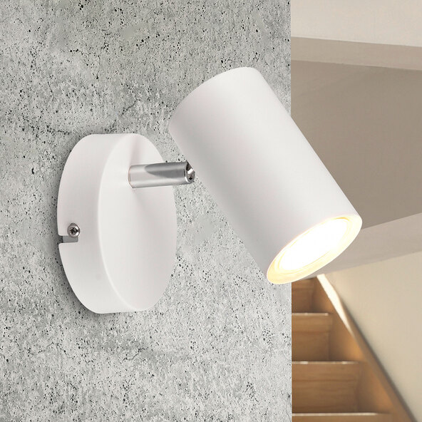 Robert ceiling spotlight, single spot, white/matte
