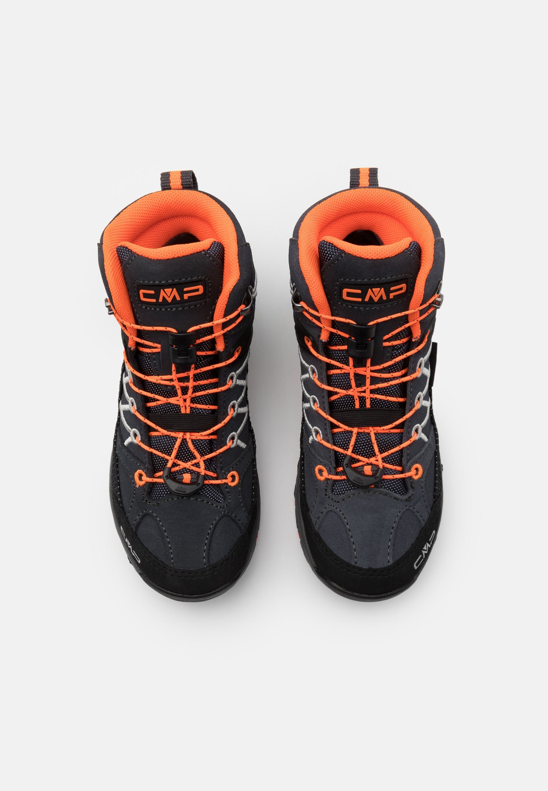 CMP KIDS RIGEL MID TREKKINGSCHOENEN WP UNISEX - Wandelschoenen - antraciet/flits oranje