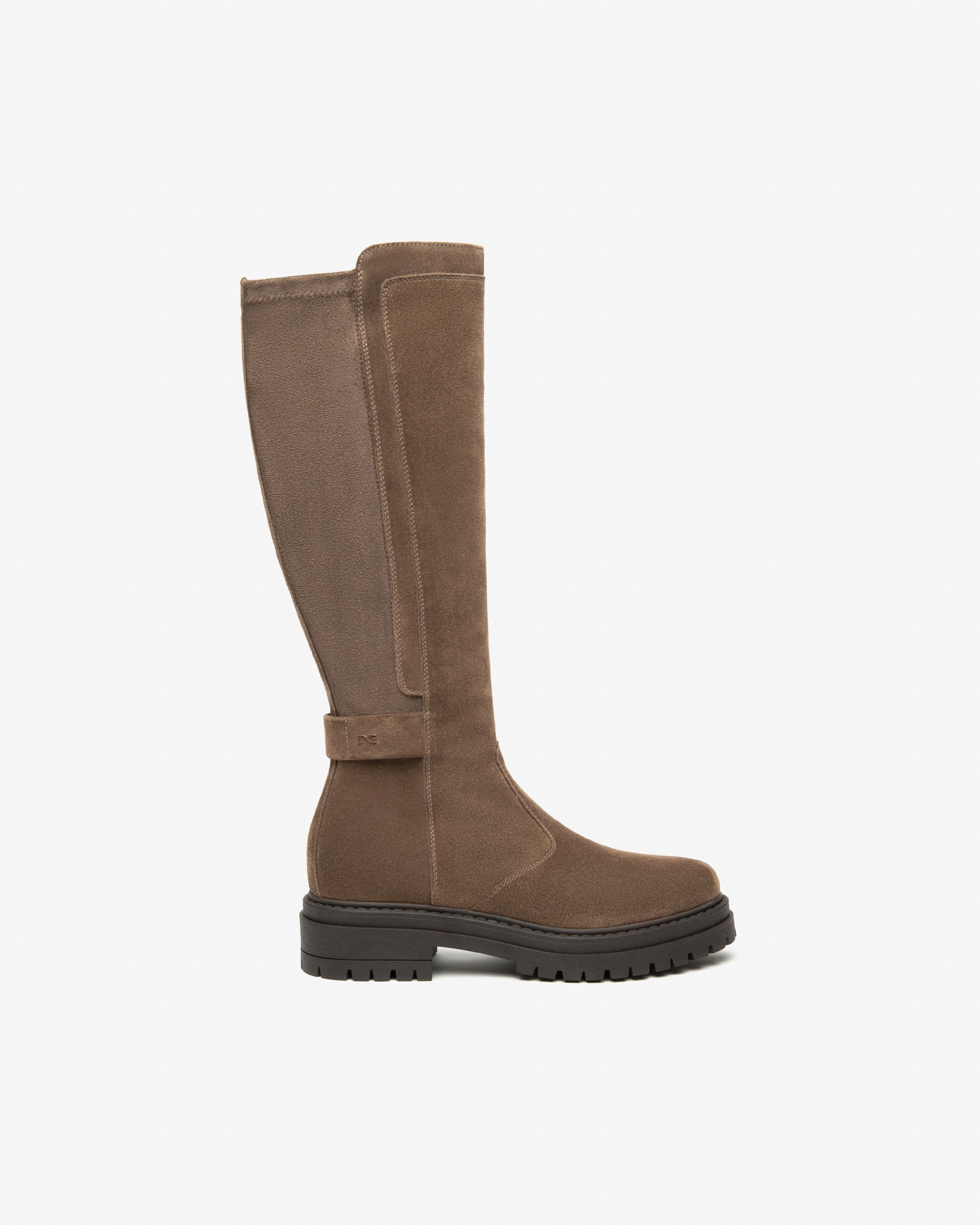 Damenstiefel aus Wildleder und Funktionsmaterial