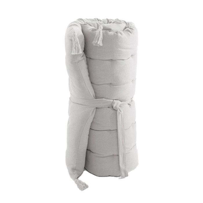 SOPHIE - Materasso da pavimento con nappe 60x120 cm Cotone Colore Nuvola