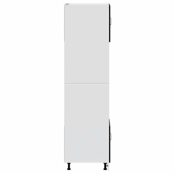 vidaXL Armoires de four 2 pcs Porto noir bois d'ingénierie 3315052