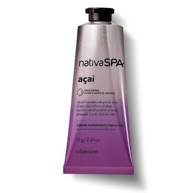 Boticário Nativa Spa Açaí-pakke gavesett: Kroppsolje og håndkrem, Açaí, 1 enhet hver.