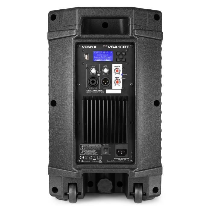 Vonyx VSA10BT 500W Active Speaker with Bluetooth and MP3
