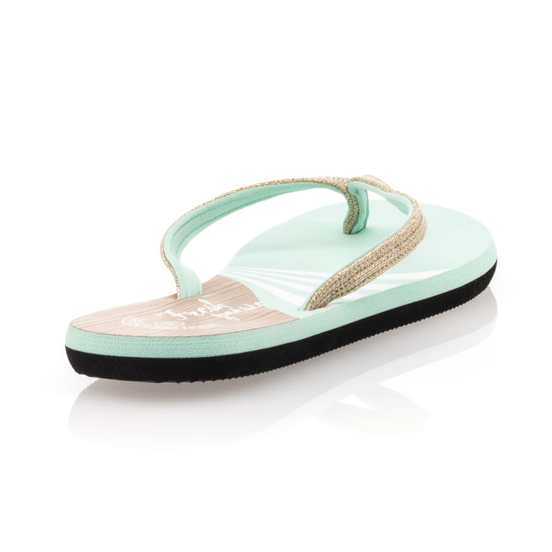 Chanclas/sandalias de dedo verdes para mujer