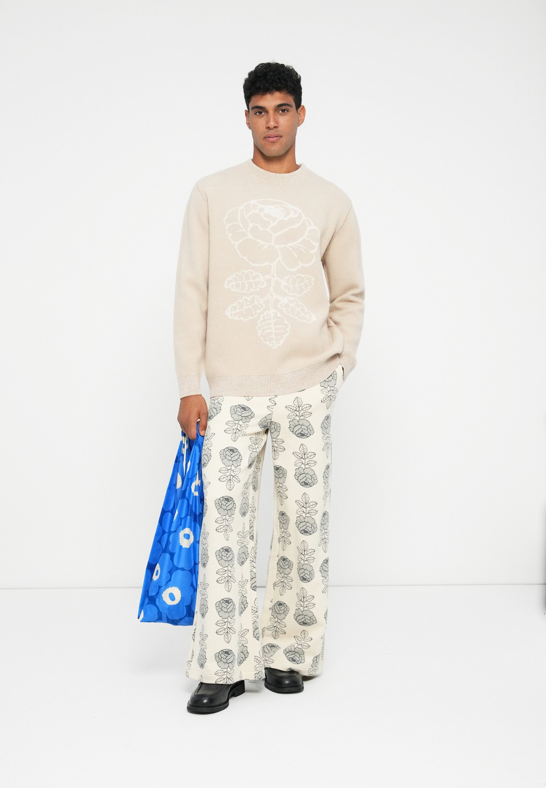 Marimekko ROSES WEDDING ROSE UNISEX - Trui - beige/gebroken wit