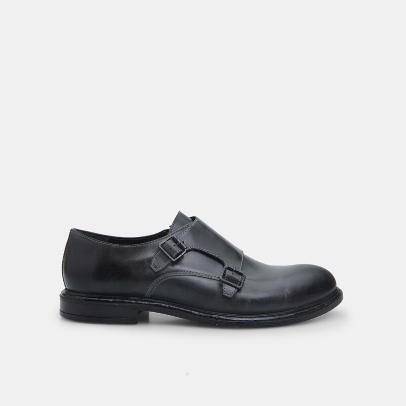 BATA heren leren monk strap