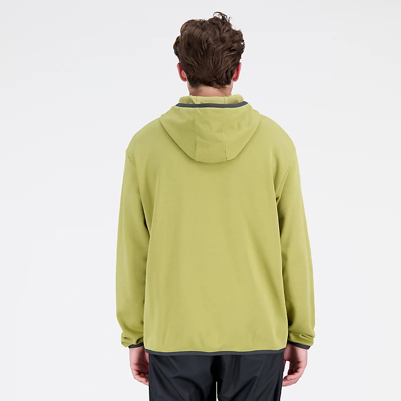 AT French Terry hoodies voor heren - Olijfolie