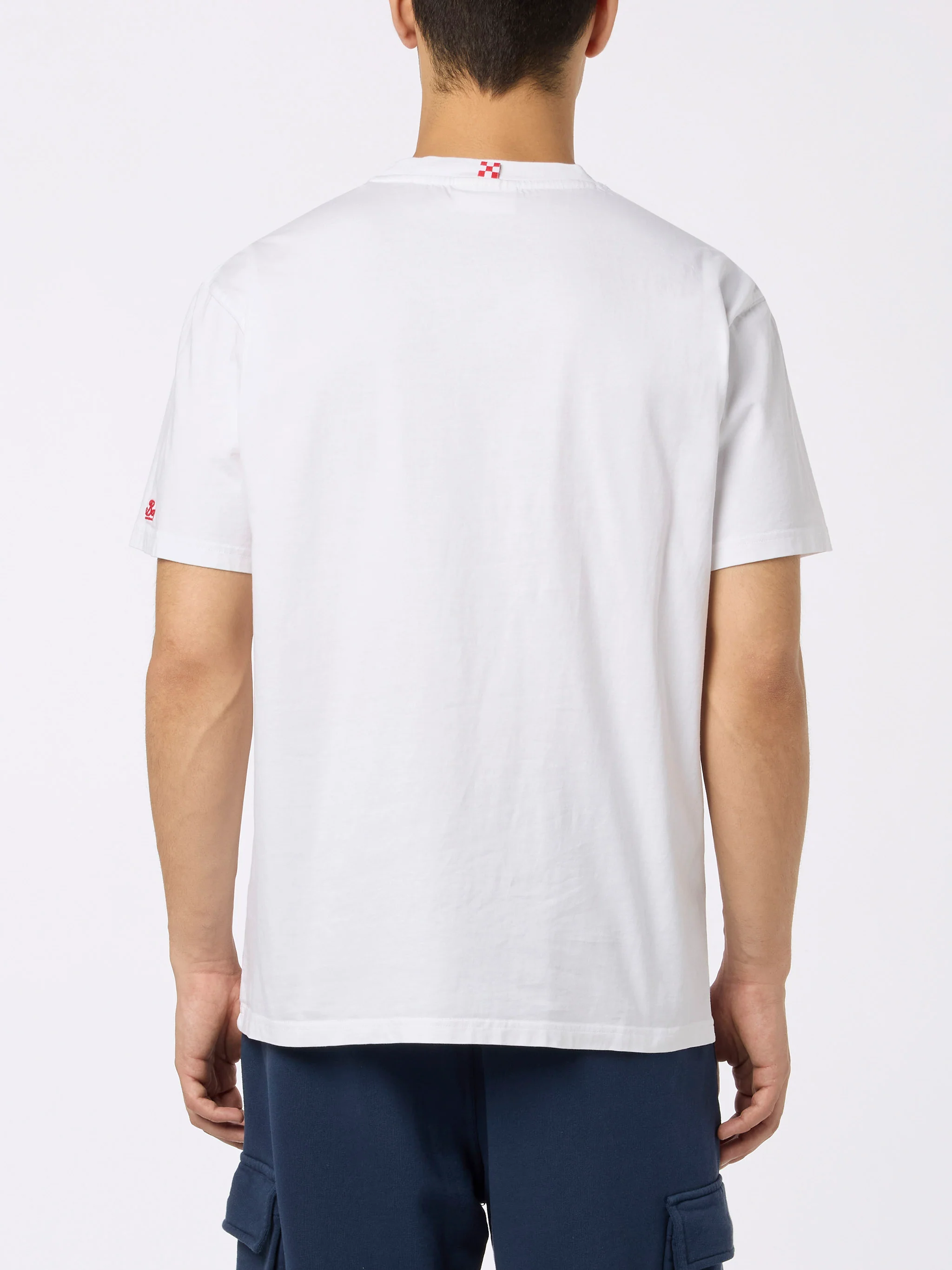 Austin Cotton Jersey T-Shirt | Embroidered Pocket & Saint Barth Logo | Saint Barth