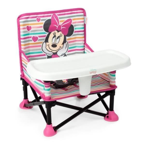 Seggiolino auto da viaggio pieghevole e portatile Disney Baby -Minnie-, leggero e facile da pulire, con borsa per il trasporto inclusa.
