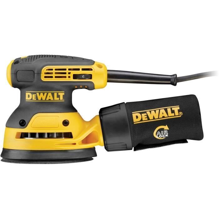 Lijadora orbital aleatoria de 280 W y 125 mm en caja de cartón - DEWALT - DWE6423-QS