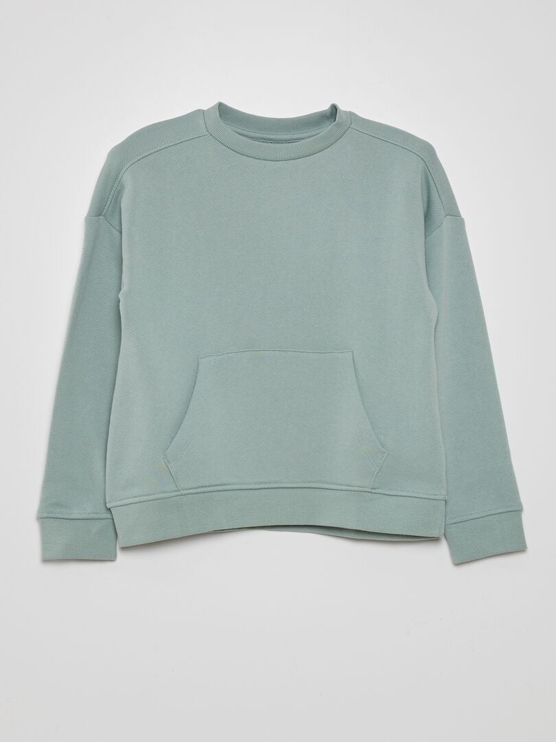 Lichtgewicht fleece sweatshirt - GROEN