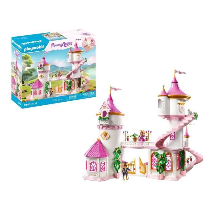 PLAYMOBIL 71845 Palais avec couple royal et 2 trônes, Les princesses magic, 421 pièces, Dès 4 ans