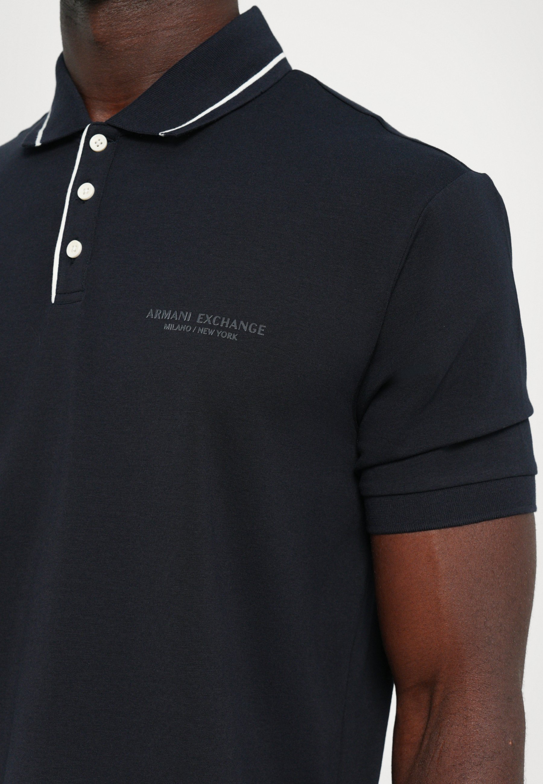 Armani Exchange poloshirt - donkerblauw