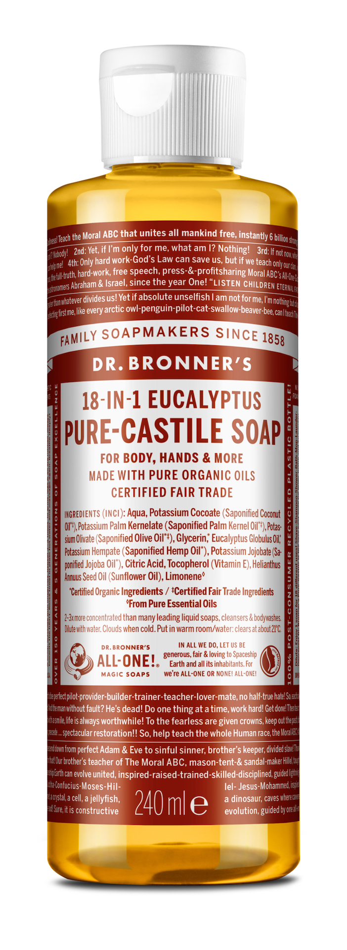 Tekući sapun s okusom eukaliptusa 236 ml - Dr. Bronner's