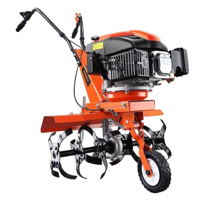 Motocultor de gasolina FUXTEC FX-AF1139 - 139 cc, ancho de trabajo máximo de 36-66 cm.