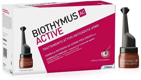 BIOTHYMUS Biothymus AC Active ampullen voor mannen, behandeling tegen haaruitval, 10 ampullen