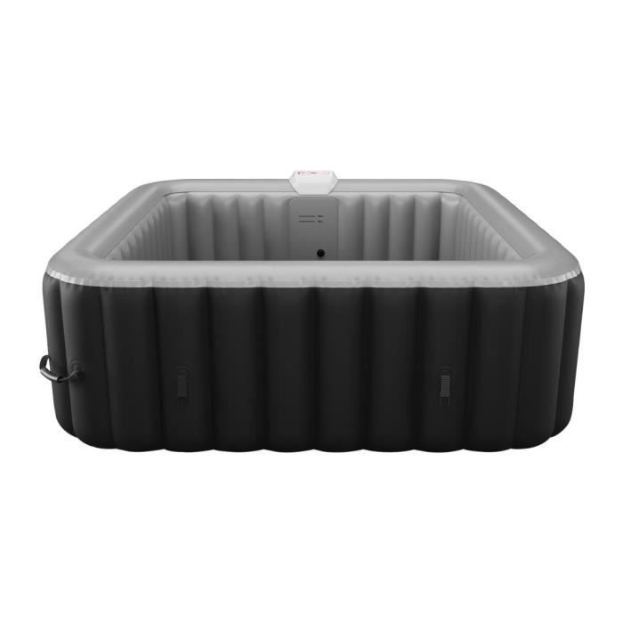 Spa inflable cuadrado para 6 personas - OFERTA ÚNICA - B-COSY II - 140 chorros de aire - PVC negro