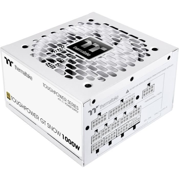 THERMALTAKE - Toughpower GT Snow - PC power supply - 1000 W - 80+ Gold - ATX3.1 - Full modular - PCI-E 5.1