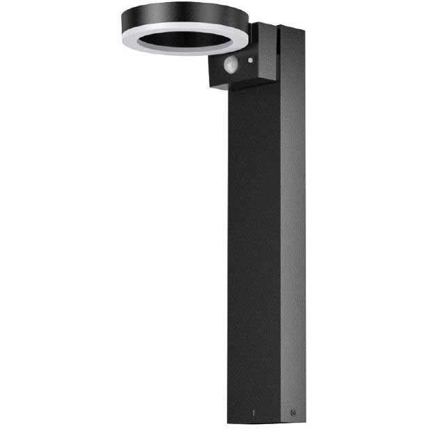Zonnebollard - GALIX - G4590B - Zeer helder - Roestvrij staal (wandlampoptie beschikbaar) met bewegingssensor - H50 cm - 1000 Lumen