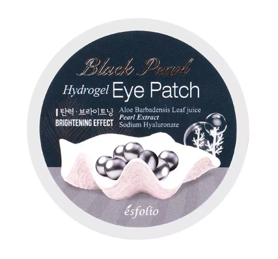 Esfolio Black Pearl nawilżająco-odżywcze hydrożelowe płatki pod oczy 60 sztuk