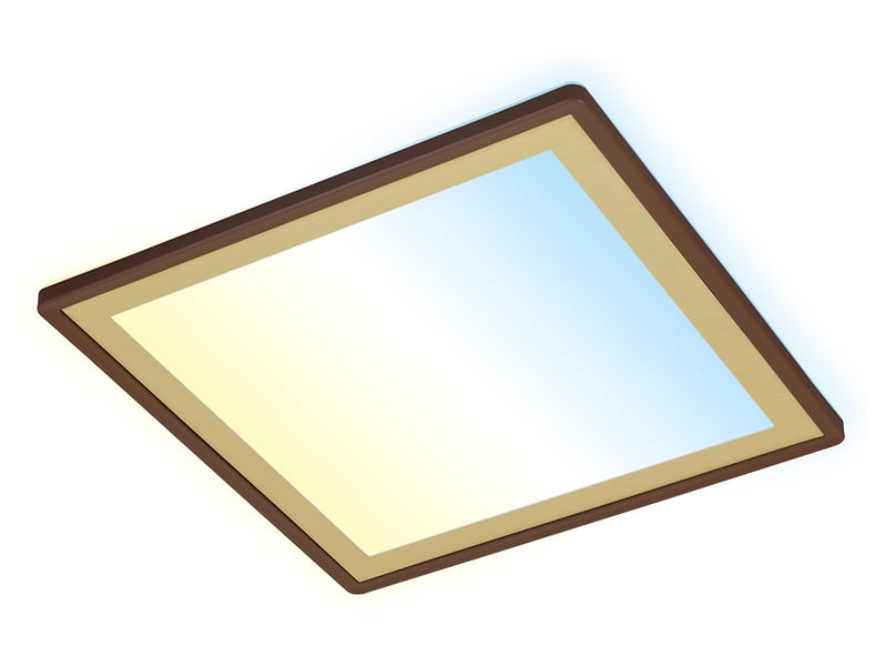 Plafon Slim Deco LED  ze ściemniaczem brązowy