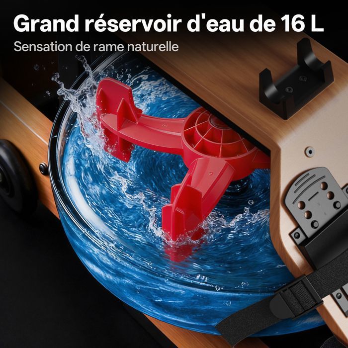 Rameur - JOROTO - MR260 - Capacité 120 kg - Bluetooth et application mobile - Résistance électromagnétique