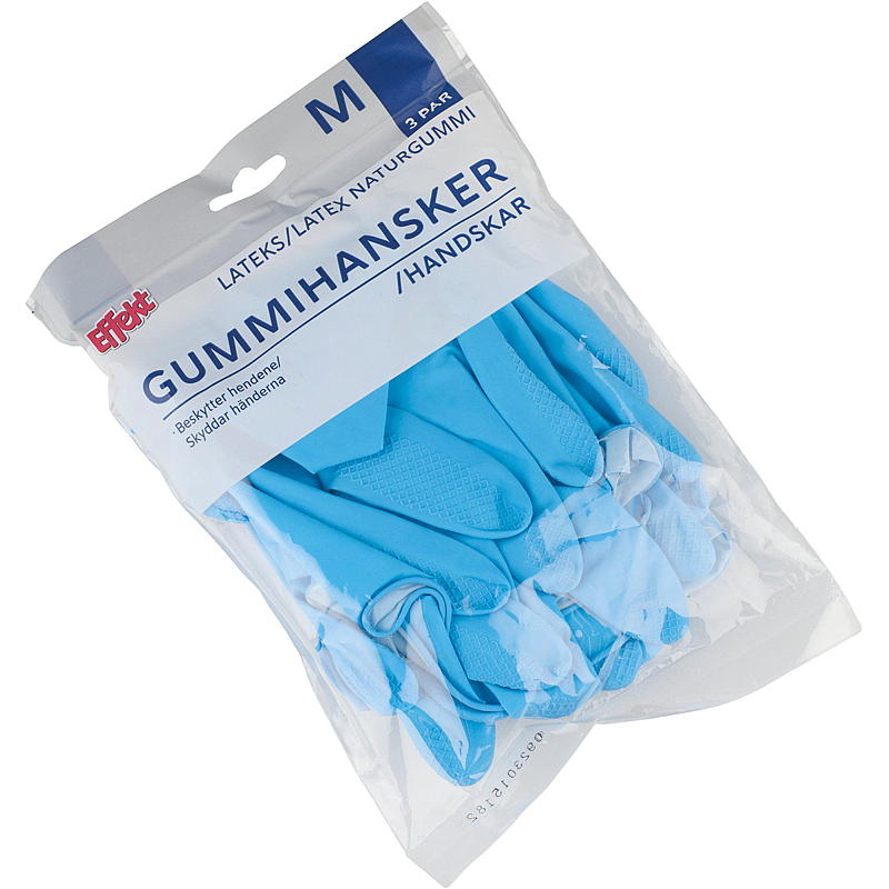 Effekt gummihandskar 3 par M Effekt