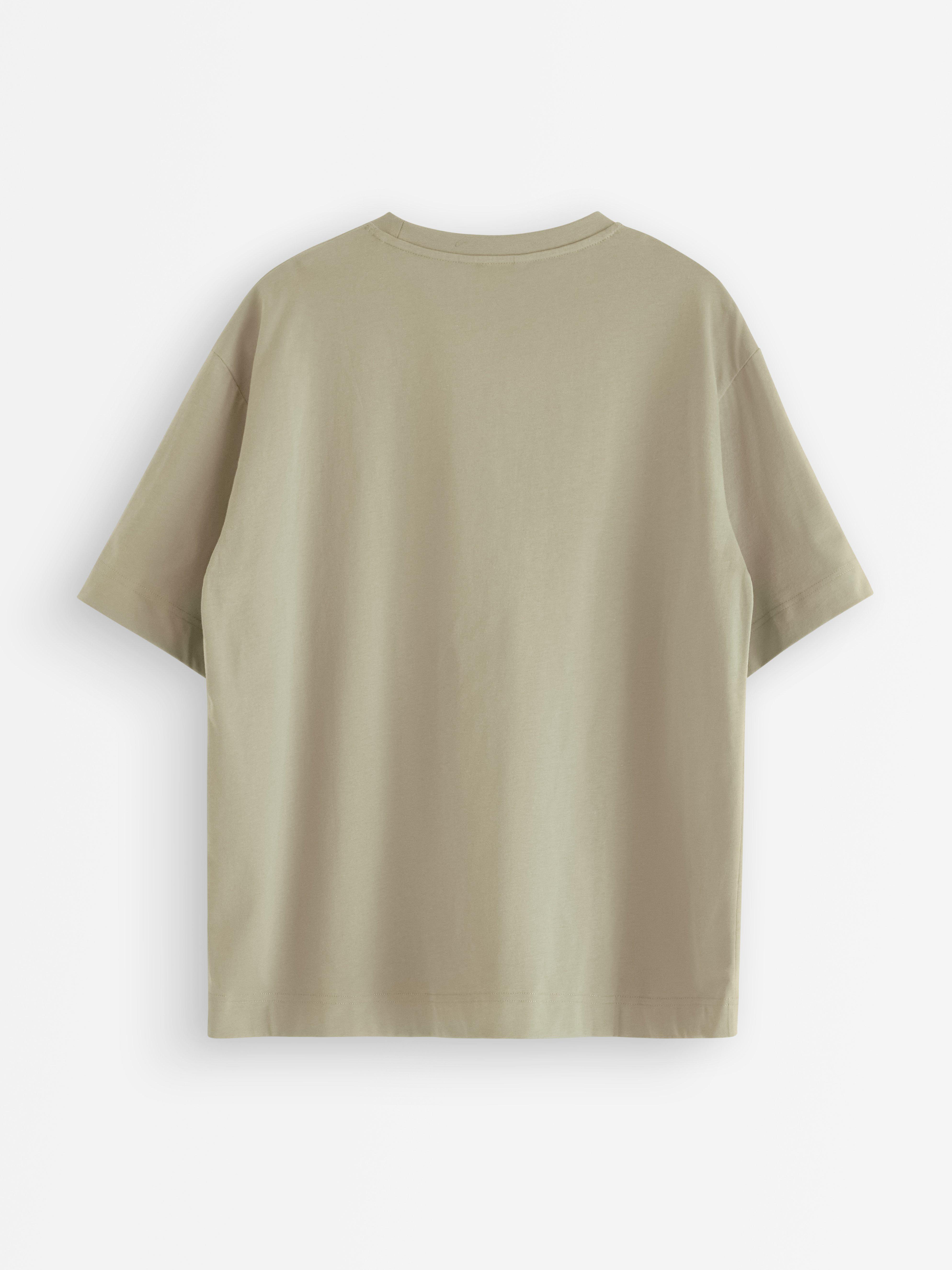 Tricou supradimensionat Verde Prăfuit